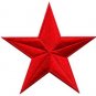 Star hippie 70s retro disco fab superstar applique iron-on patch new S-144