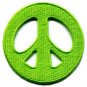 Lot of 4 peace sign retro boho hippie love weed flower power iron-on patches P-1