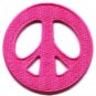 Lot of 4 peace sign retro boho hippie love weed flower power iron-on patches P-1