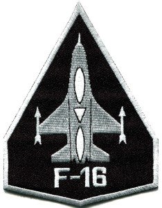 F-16 fighting falcon USAF air force jet aircraft applique iron-on patch S-617