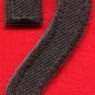 Number 2 numeral math counting two school applique iron-on patch new S-947