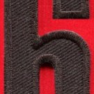 Number 6 numeral math counting six school applique iron-on patch new S-951