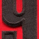 Number 9 numeral math counting nine school applique iron-on patch new S-954