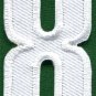 Number 8 numeral math counting eight school applique iron-on patch new S-943