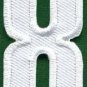 Number 8 numeral math counting eight school applique iron-on patch new S-943