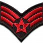 Army military insignia rank war biker retro applique iron-on patch new S-523