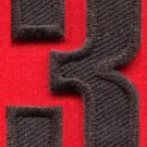 Number 3 numeral math counting three school applique iron-on patch new S-948