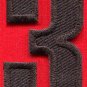 Number 3 numeral math counting three school applique iron-on patch new S-948