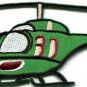 Helicopter chopper copter kids flying fun sewing applique iron-on patch S-673