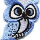 Owl bird of prey hoot animal wildlife applique iron-on patch new S-682