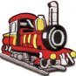 Train engine choo choo railroad retro applique iron-on patch S-303 WORLDWIDE DELIVERY IS FREE!
