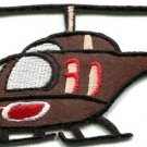 Helicopter chopper copter kids flying fun sewing applique iron-on patch S-742