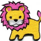 Lion cat puma jaguar tiger cheetah animal cute kids applique iron-on patch S-744