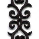 Black trim fringe lace glitter boho retro sew applique iron-on patch new S-1043