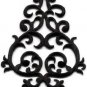 Black trim fringe boho art deco sew embellishment applique iron-on patch S-1102