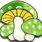 Mushroom retro boho hippie 70s love peace weed applique iron-on patch new S-346
