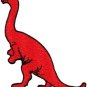 Brontosaurus Jurassic dinosaur lizard kids fun applique iron-on patch new S-335