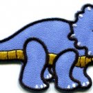 Triceratops Cretaceous dinosaur lizard kids fun applique iron-on patch new S-332