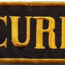 Security police law enforcement staff applique iron-on badge patch new S-1033