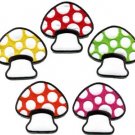 Lot of 5 mushroom boho hippie retro love peace weed applique iron-on patches new