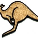 Kangaroo australia roo boomer marsupial animal applique iron-on patch new S-603