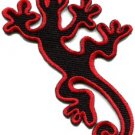 Lizard gekko salamander retro hippie hippy boho fun applique iron-on patch S-605