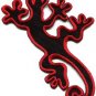 Lizard gekko salamander retro hippie hippy boho fun applique iron-on patch S-605