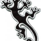 Lizard gekko salamander retro hippie hippy boho fun applique iron-on patch S-606