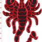 Scorpion biker tattoo Muay Thai applique iron-on patch BIG XL 7.63 x 11 in S-233