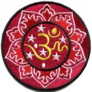 Aum om infinity hindu hinduism yoga indian trance applique iron-on patch S-1062