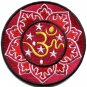 Aum om infinity hindu hinduism yoga indian trance applique iron-on patch S-1062