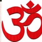 Aum om infinity hindu hinduism yoga applique iron-on patch BIG 6 x 6 in. S-1047