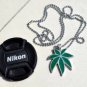 Pot leaf marijuana weed spliff kush hippie boho retro pewter pendant necklace