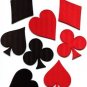 Lot 8 playing cards suits diamonds spades clubs poker applique iron-on patches