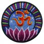 Aum om infinity hindu hinduism yoga indian trance applique iron-on patch new T-1
