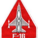 F-16 fighting falcon USAF air force jet aircraft applique iron-on patch S-653