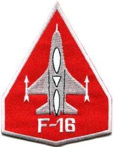 F-16 fighting falcon USAF air force jet aircraft applique iron-on patch S-653