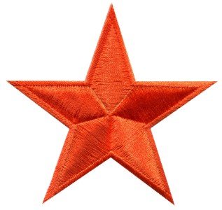 Star hippie 70s retro disco fab superstar applique iron-on patch new S-145
