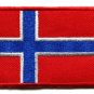 Flag of Norway Norwegian Europe applique iron-on patch Medium new S-94