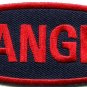 Danger sign signal warning caution alert applique iron-on badge patch new S-791