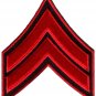 Army military stripes insignia rank biker retro applique iron-on patch S-1005