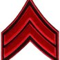 Army military stripes insignia rank biker retro applique iron-on patch S-1005