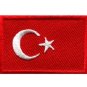 Flag of Turkey Turkish embroidered applique iron-on patch Medium S-643