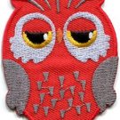 Owl bird of prey hoot animal wildlife applique iron-on patch new S-799