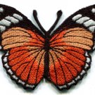 Butterfly hippie orange applique iron-on patch S-157
