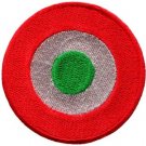 Bullseye dartboard darts archery bow arrow retro applique iron-on patch S-645