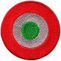 Bullseye dartboard darts archery bow arrow retro applique iron-on patch S-645