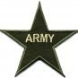 Army military insignia star rank war biker retro applique iron-on patch S-631