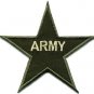 Army military insignia star rank war biker retro applique iron-on patch S-631