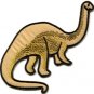Brontosaurus Jurassic dinosaur lizard kids fun sew applique iron-on patch S-1003